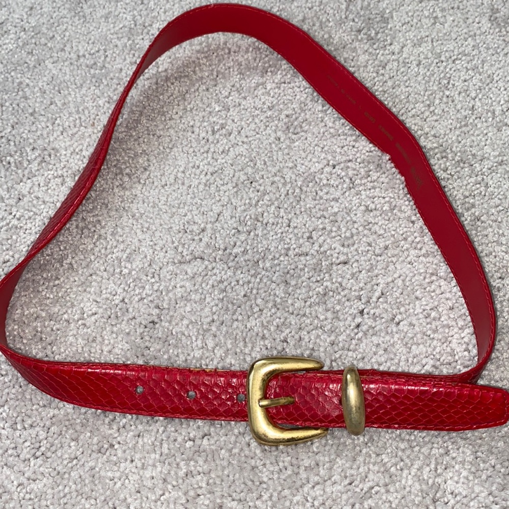 Real snake skin belt